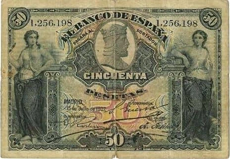 50 песет
