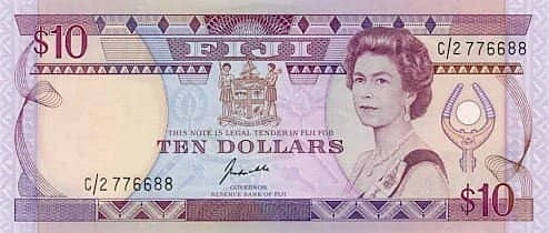 10 долларов Елизавета II