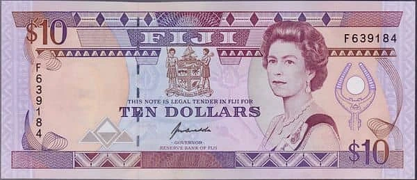 10 долларов Елизавета II