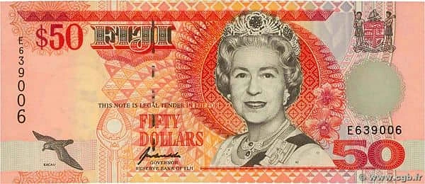 50 долларов Елизавета II