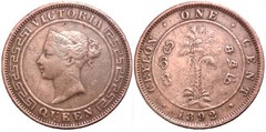 1 цент 1870-1901 - Цейлон