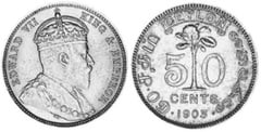 50 центов 1902-1910 - Цейлон