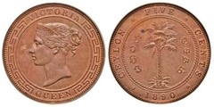 5 центов 1870-1892 - Цейлон